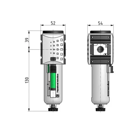 Filtr dokładny FUTURA G 1/4, 0,01 um, max 16 bar